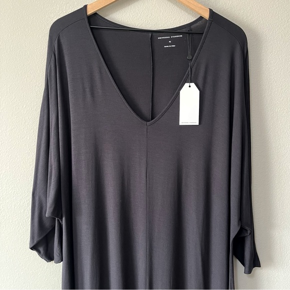 Universal Standard NWT Premier Double V Dress Black Size XL = Plus 26-28 - Picture 4 of 9